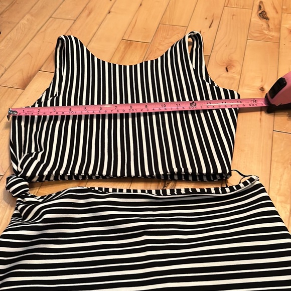 Zara Trafaluc Striped Bodycon 2-piece dress - Picture 9 of 10